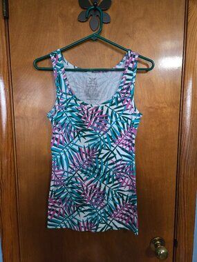 Faded Glory Must Have Tank, Size XL, Floral